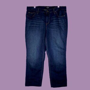 Nine West women's blue jeans curvey straight 18W EUC